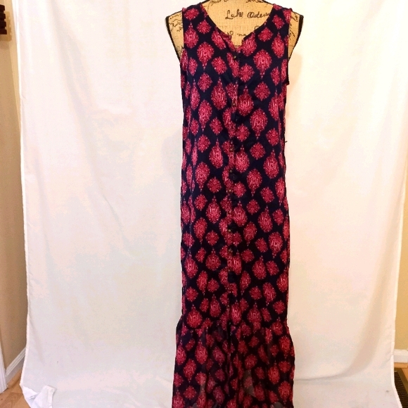 LUCKY BRAND LIGHTWEIGHT MAXI DRESS SMALL